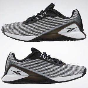 REEBOK Women’s Nano X1 Grit Cross Training Shoes / Size 8 Sneakers / Black White